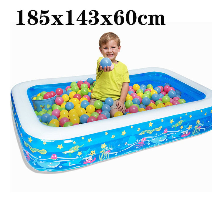 Inflatable Swimming Pool Kids Adult Yard Garden Family Party Outdoor Indoor Playing Inflatable Bathtub Image 8