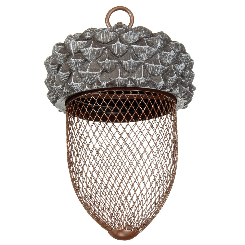 Iron Bird Feeder Outdoor Hanging Mesh Feeding Nut-shaped Park Garden Pet Bird Supplies Image 2