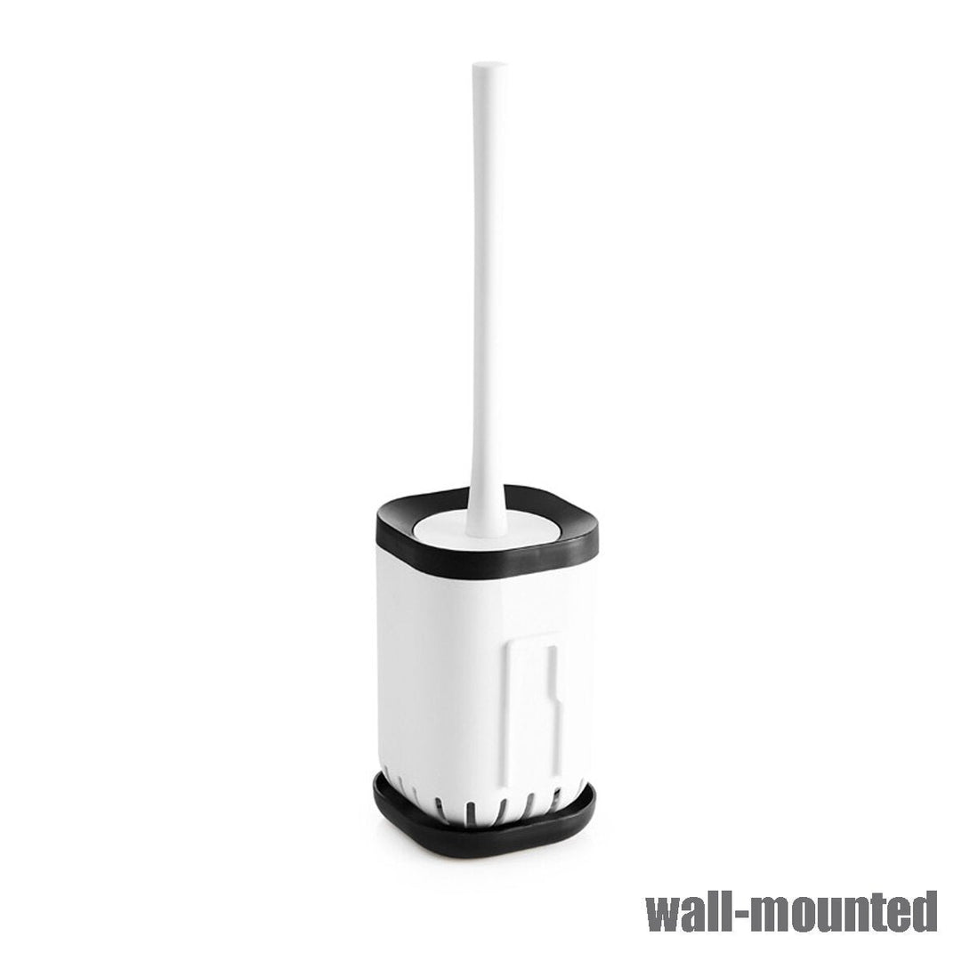 Home Toilet Brushes Holder Stand Guard Set Wall-mounted Bathroom Cleaning Tool Image 5