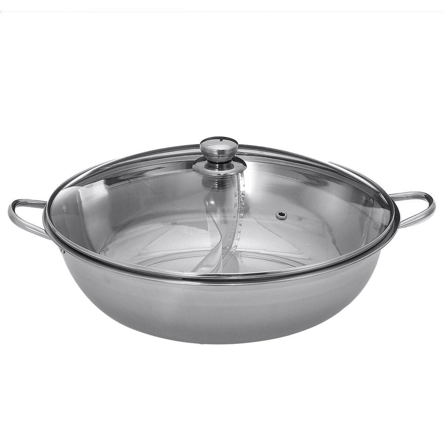 Hot Pot Dual-sided Stainless Steel Cookware For Induction 28/30/38/40cm Image 1