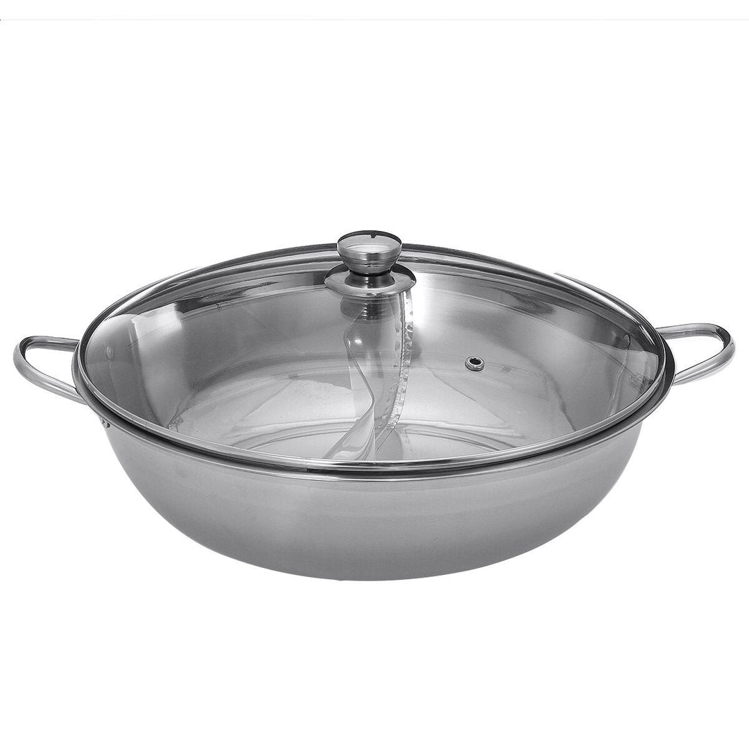 Hot Pot Dual-sided Stainless Steel Cookware For Induction 28/30/38/40cm Image 1