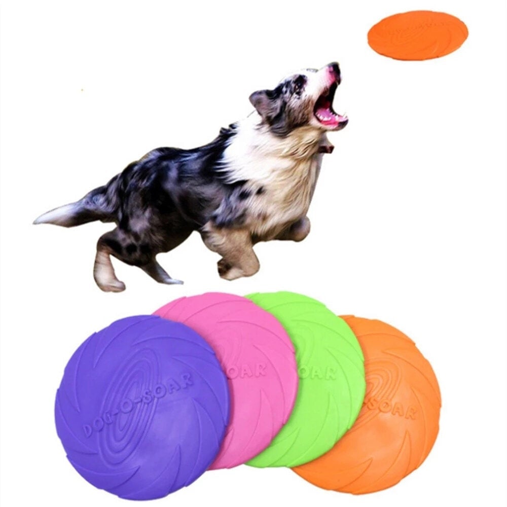 Interactive Dog Chew Toys Resistance Bite Soft Rubber Puppy Pet Toy for Dogs Pet Training Products Dog Flying Discs Image 1