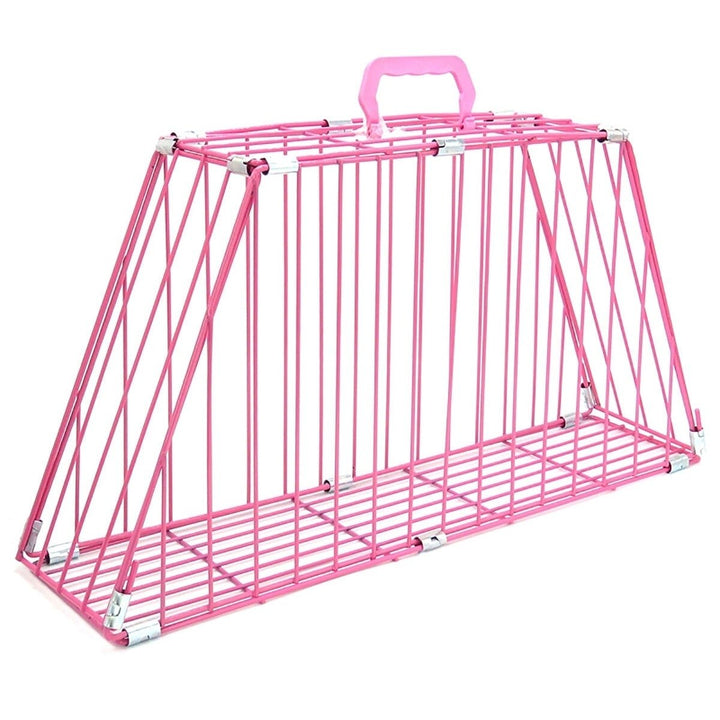 Iron Double-door Pet Cat Dog Grooming Restraint Easy Bath Cage Anti-grab Protect Owner Hair Dryer Pet Supplies Image 3