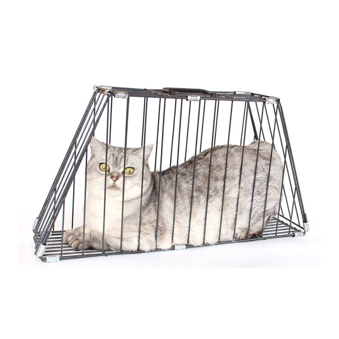 Iron Double-door Pet Cat Dog Grooming Restraint Easy Bath Cage Anti-grab Protect Owner Hair Dryer Pet Supplies Image 5