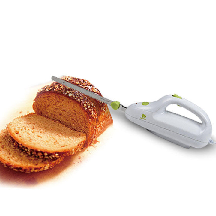 Kitchen Electric Bread Automatic Pizza Cutter Stainless Steel Blade Serrated Image 1