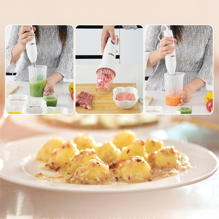 Kitchen Multi-function Hand Held Electric Food Blender Mixer Chopper Egg Meat Grinder Whisk Image 6