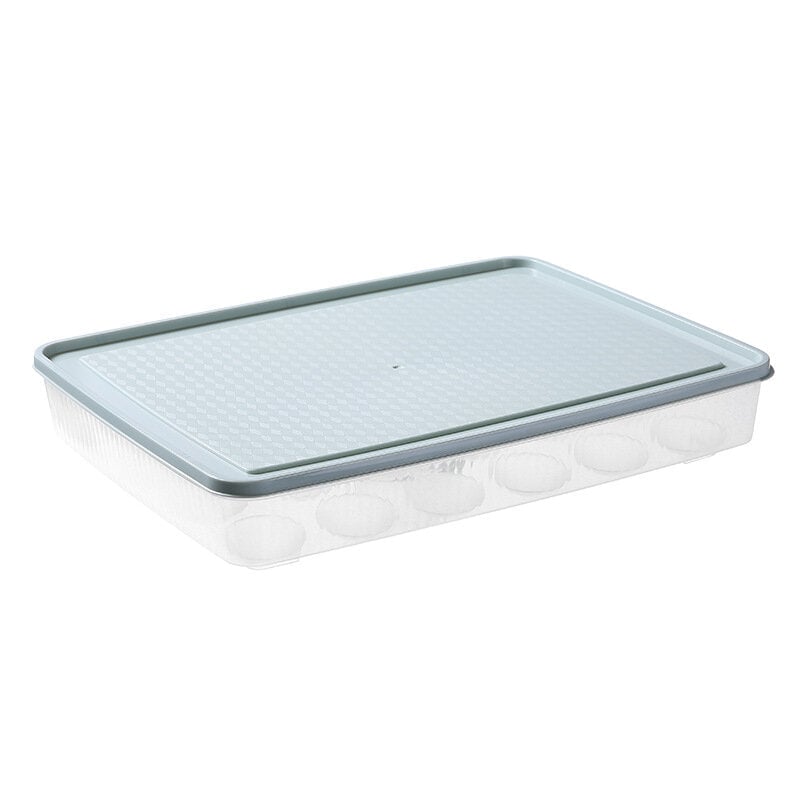 Kitchen 24 Grid Egg Carton Refrigerator Storage Box Portable Picnic Plastic Egg Carton Egg Tray Image 8