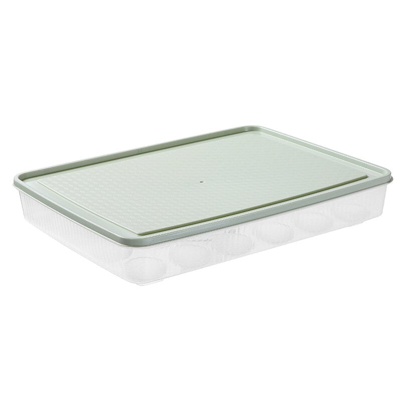 Kitchen 24 Grid Egg Carton Refrigerator Storage Box Portable Picnic Plastic Egg Carton Egg Tray Image 9