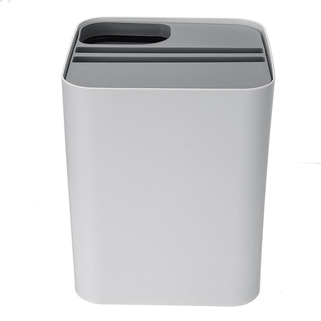 Kitchen Bathroom Trash Can Stacked Sorting Waste Bins Recycling Household Image 3