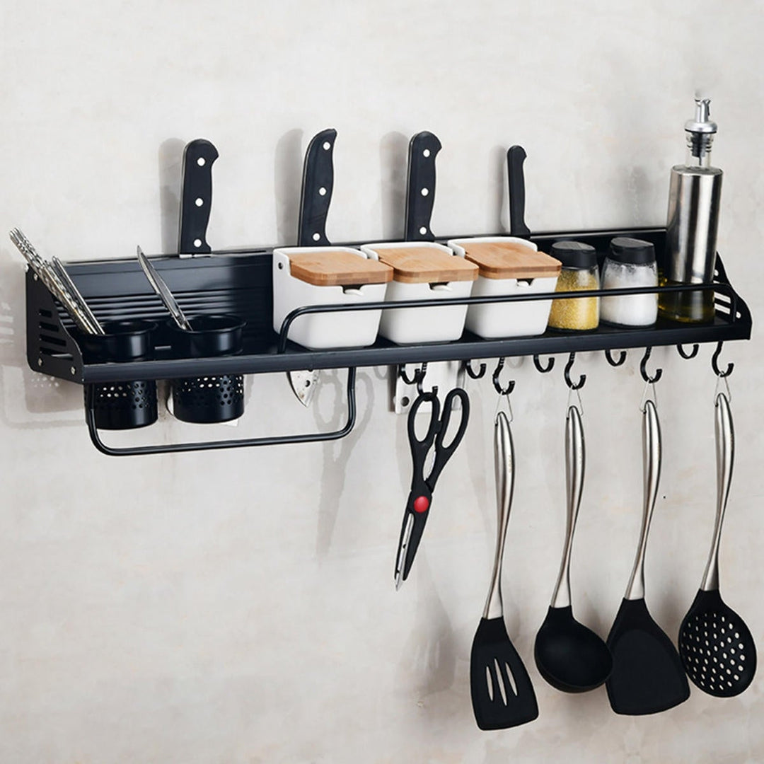 Kitchen Organization Storage Rack Wall Mount Coffee Cup Mug Cupboard Holder Shelf Hanger Image 1