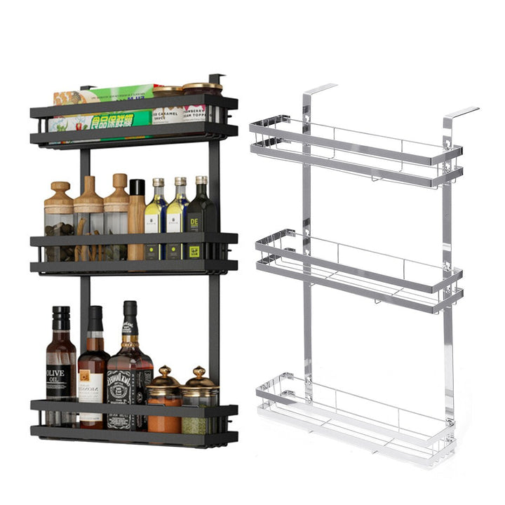 Kitchen Refrigerator Storage Rack Refrigerator Side Hanger Rack Holder Shelf Guardrail Image 5