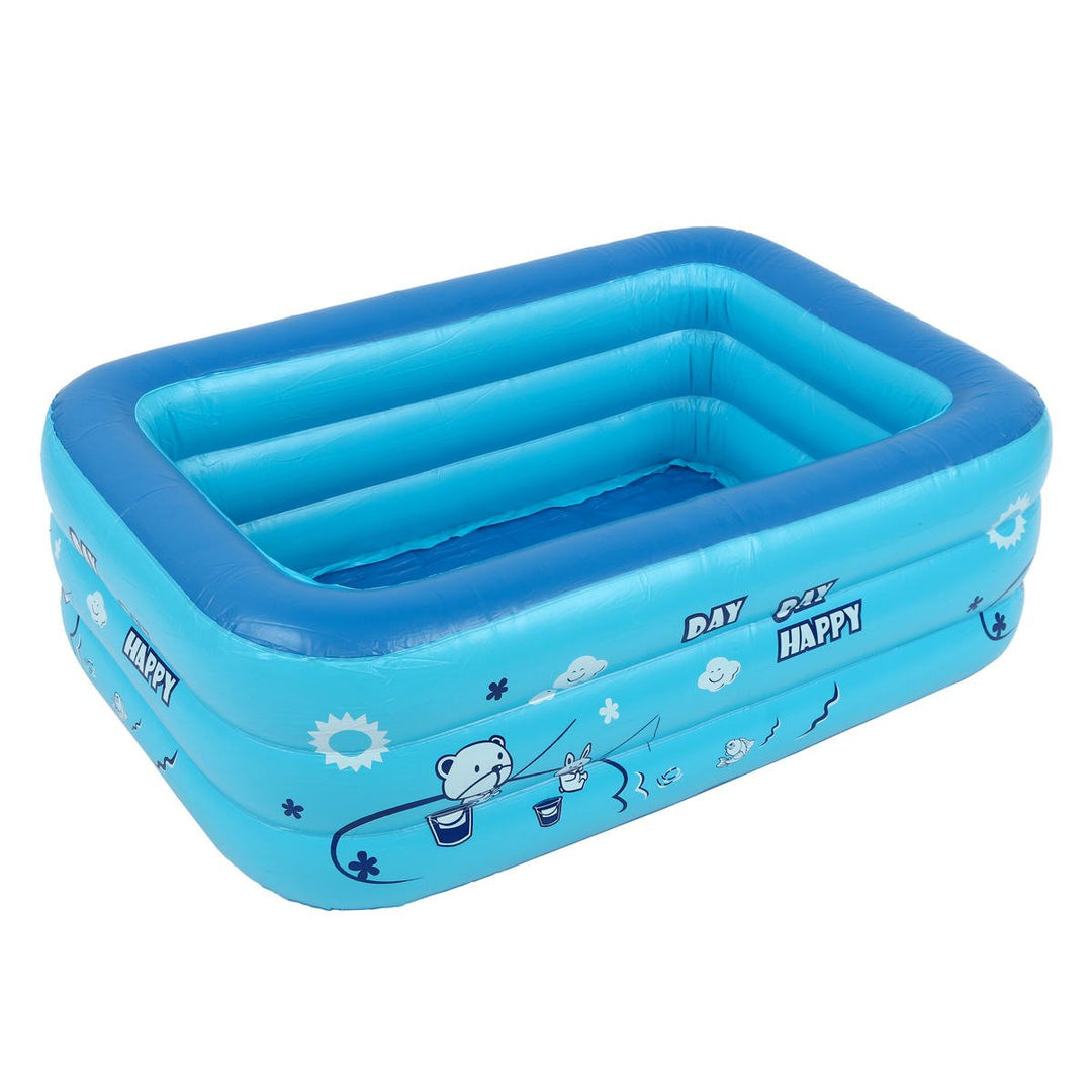 Kids Baby Children Inflatable Swimming Pool 3 Layer Pool Summer Water Fun Play Toy Image 3