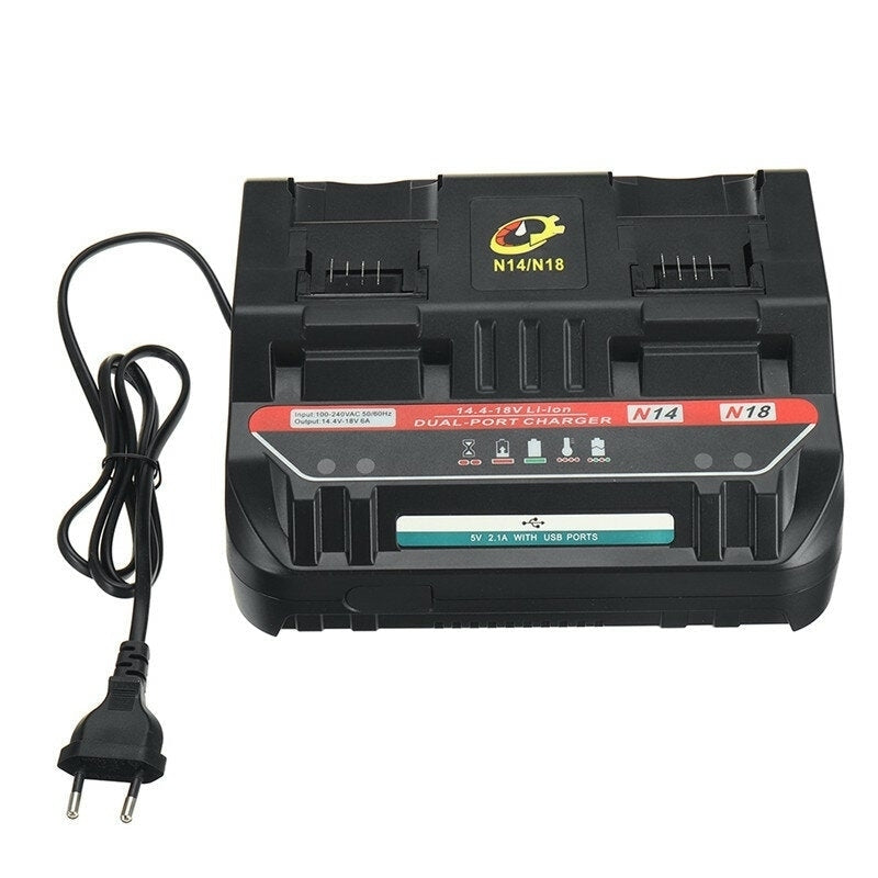 Li-ion Battery Charger 5V 1.5A AU/EU/US/UK Plug Charging Current For MILwaukee 14.4V-18V M14 M18 Li-ion Battery Power Image 3