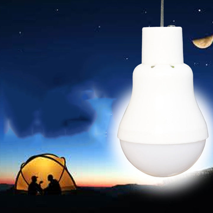 LED Solar Bulb with Hook Light Outdoor Waterproof Camping Solar Lamp Energy Saving Bulb Garden Courtyard Path Lighting Image 4