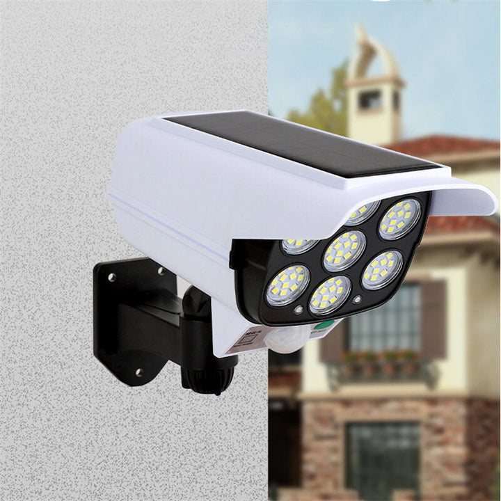 LED Solar Simulation Monitor Anti-thief Lamp Remote Control Virtual Camera Sensor Street lamp Outdoor Wall Lamp Image 3