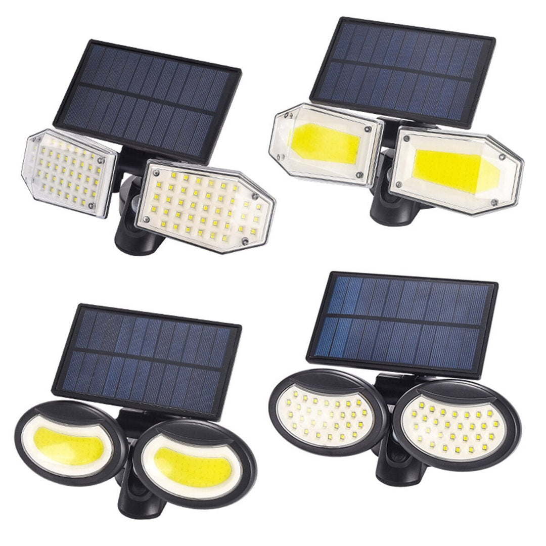 LED COB PIR Motion Sensor Solar Light Waterproof Three Modes Garden Security Wall Lamp for Outdoor Image 1