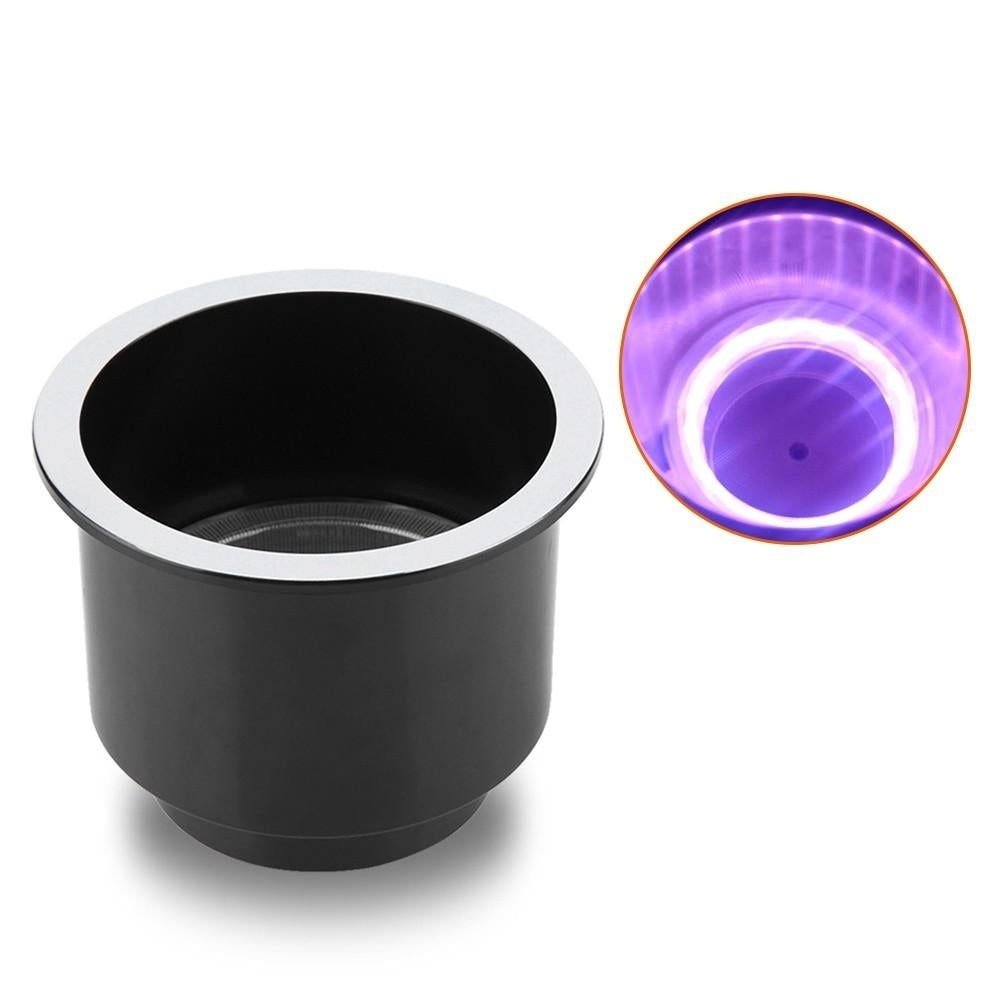 LED Plastic Cup Holder, Light Drink Holder with 14LEDs, for Marine Boat Car Truck RV YachtPurple Image 10