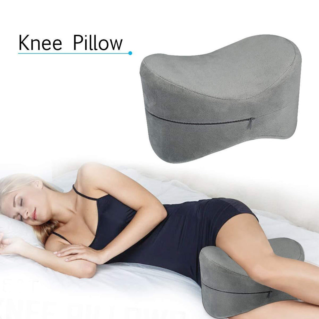 Leg Cushions Orthopedic Knee Pillow with Memory Foam Reduce Leg Pain Hip and Joint Pain Washable Cover Image 4