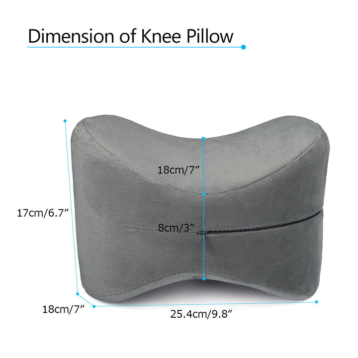 Leg Cushions Orthopedic Knee Pillow with Memory Foam Reduce Leg Pain Hip and Joint Pain Washable Cover Image 5