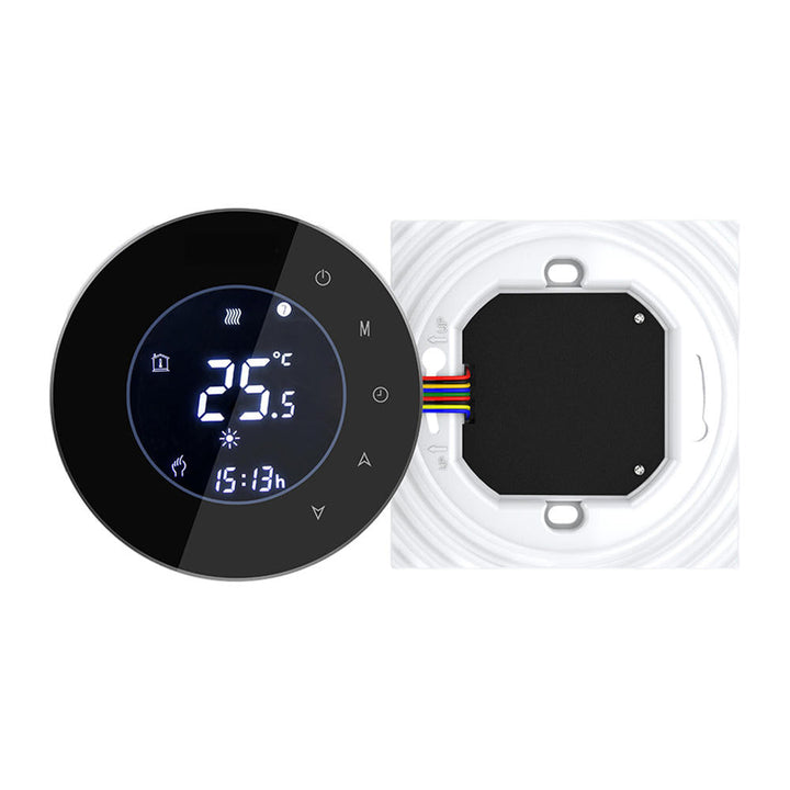 LCD Touch Screen Electric Underfloor Heating Thermostat Backlight WIFI 16A Works With Alexa Google Home Image 4