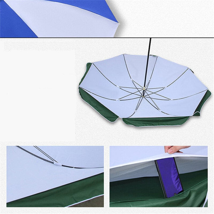 Large Beach Umbrella Tilt Aluminum Pole and Integrated Sunshade Waterproof And Sun Protection Outdoor Sunshade Image 2