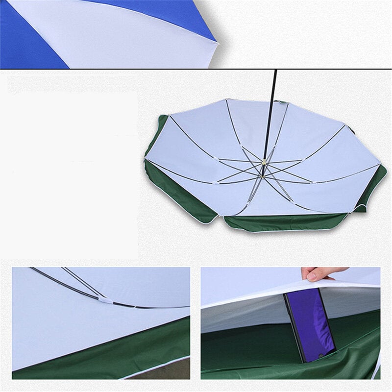 Large Beach Umbrella Tilt Aluminum Pole and Integrated Sunshade Waterproof And Sun Protection Outdoor Sunshade Image 2