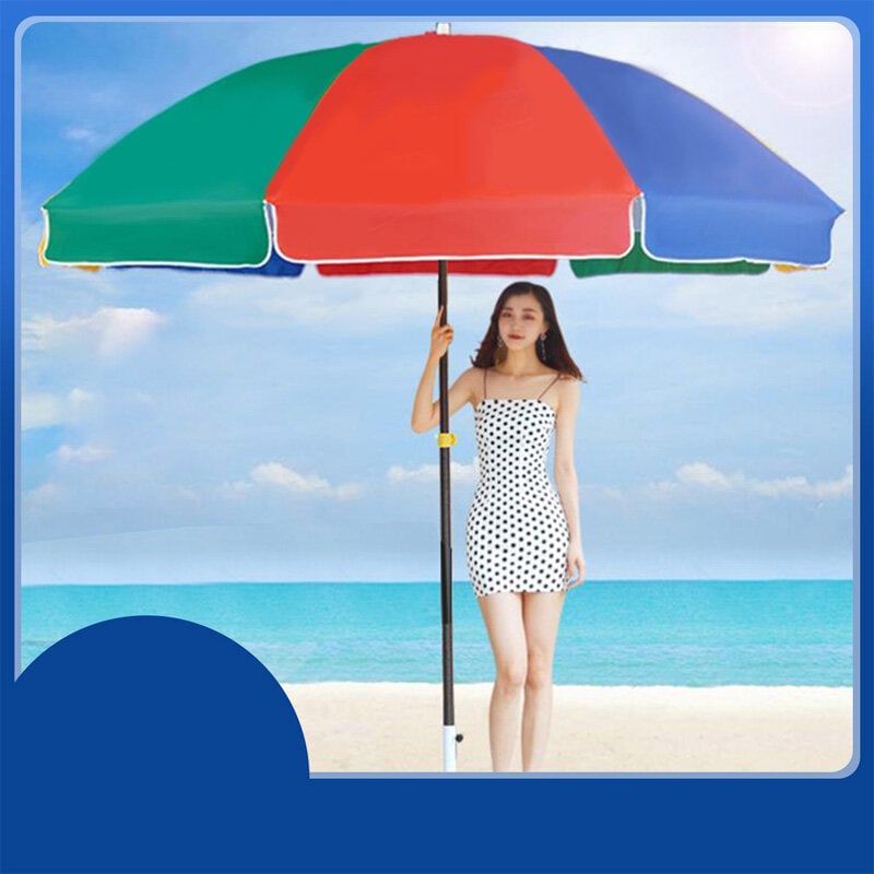 Large Beach Umbrella Tilt Aluminum Pole and Integrated Sunshade Waterproof And Sun Protection Outdoor Sunshade Image 5