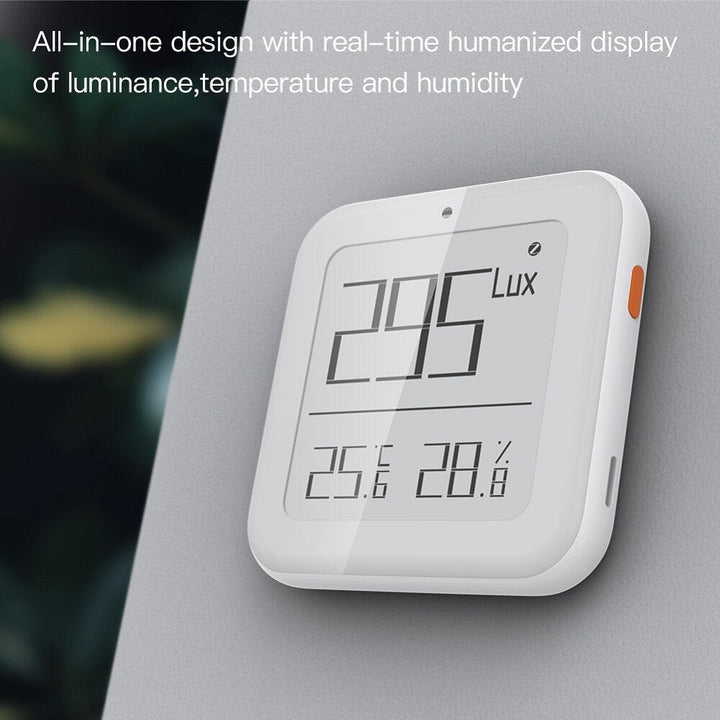 LCD Display Intelligent Battery Powered Light Sensing Temperature and Humidity Sensor Image 2