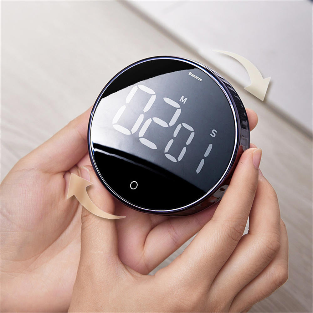 LCD Display Magnetic Digital Timers Mechanical Cooking Alarm Clock Image 3