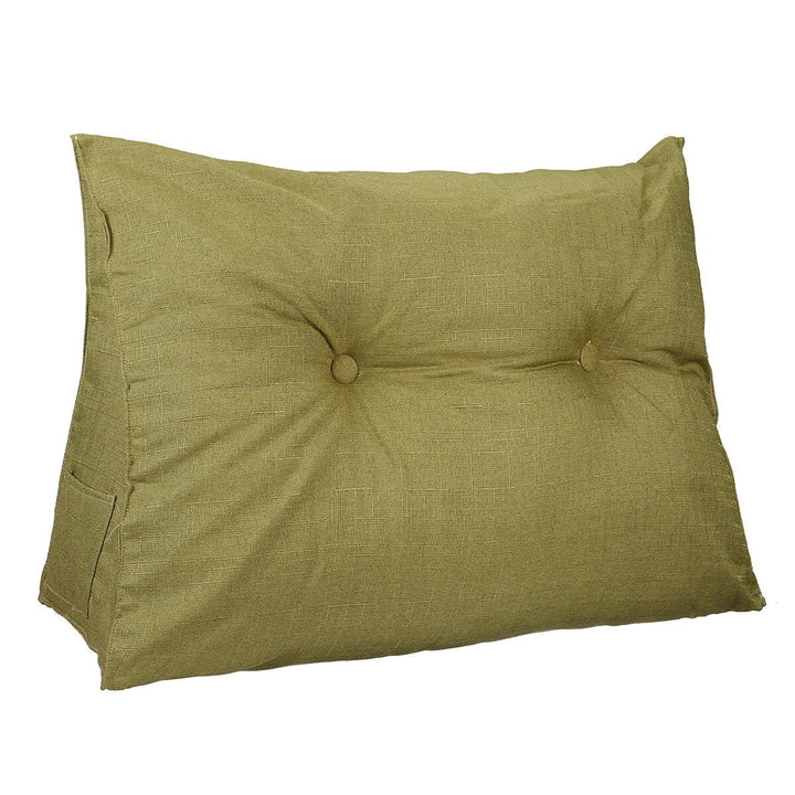 Linen Sofa Back Cushion Bed Couch Seat Rest Pad Reading Waist Support Backrest Pillow Mat Home Office Furniture Image 1