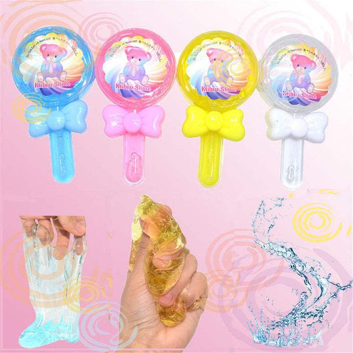 Lollipop Slime 12.56.52.5CM Transparent Jelly Mud DIY Gift Toy Stress Reliever Image 8