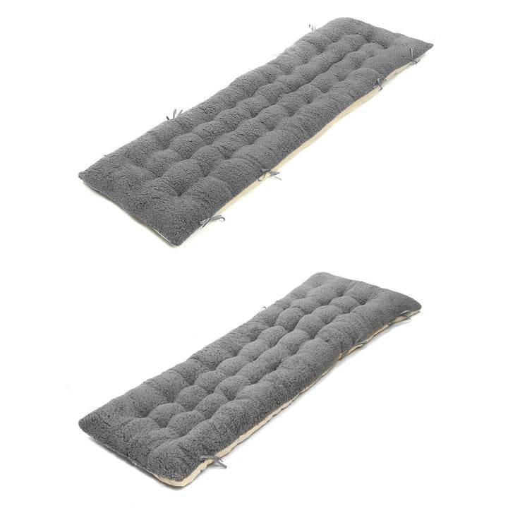 Long Rocking Chair Mat Folding Thick Garden Comfortable Furniture Sofa Recliner Back Cushion Pillow Seat Home Supplies Image 6