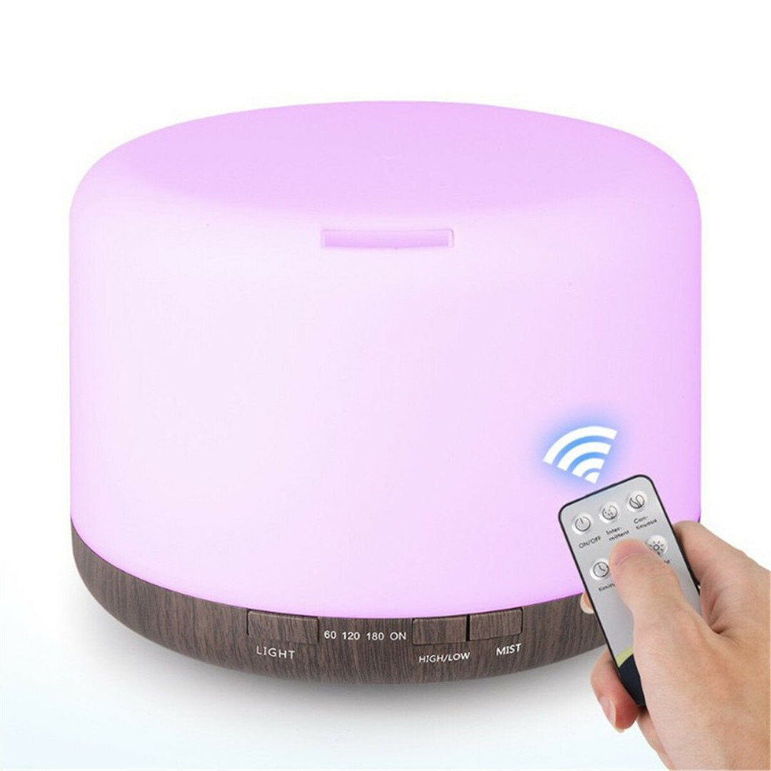 Large Mist Spray 500ML Ultrasonic Aroma Diffuser Household Humidifier Colorful Night Light Household Air Purifying Image 1