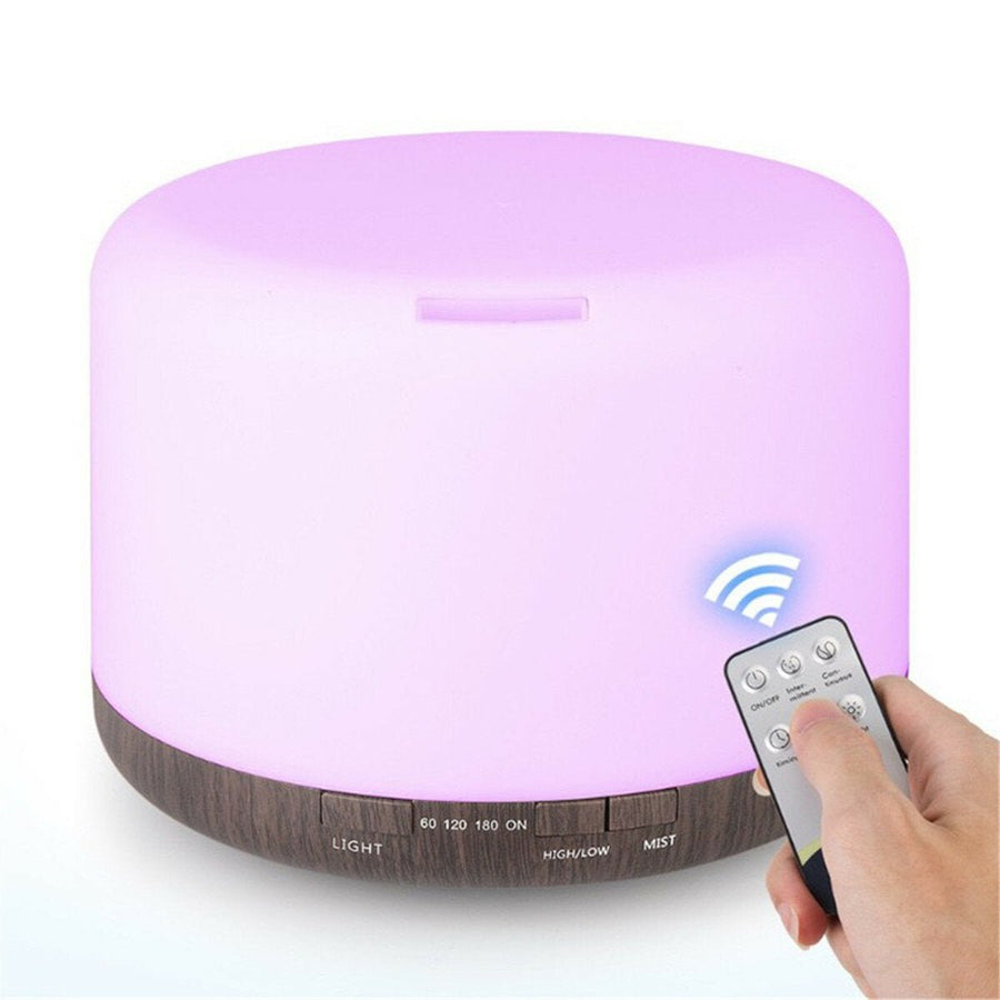 Large Mist Spray 500ML Ultrasonic Aroma Diffuser Household Humidifier Colorful Night Light Household Air Purifying Image 1