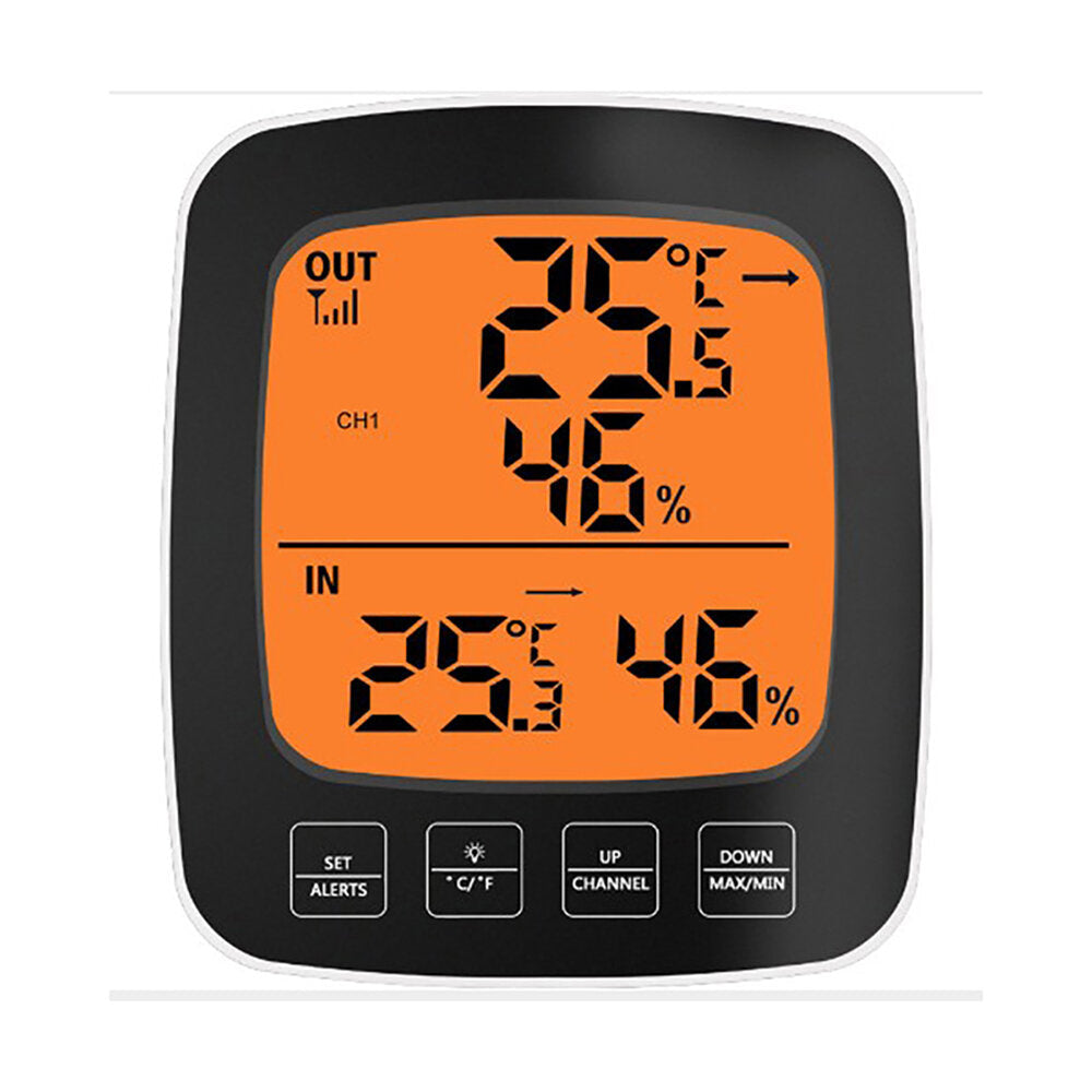 Large Screen Digital Indoor Outdoor Thermometer Hygrometer Temperature Humidity Table Alarm Clock Image 5