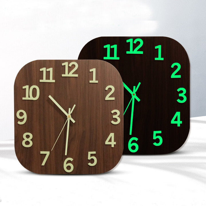 Luminous Clock Wall Clock Living Room Stereo Large Digital Enhancement Long Effect Luminous Clock Bedroom Wall Watch Image 2