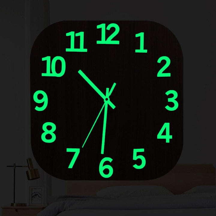 Luminous Clock Wall Clock Living Room Stereo Large Digital Enhancement Long Effect Luminous Clock Bedroom Wall Watch Image 3