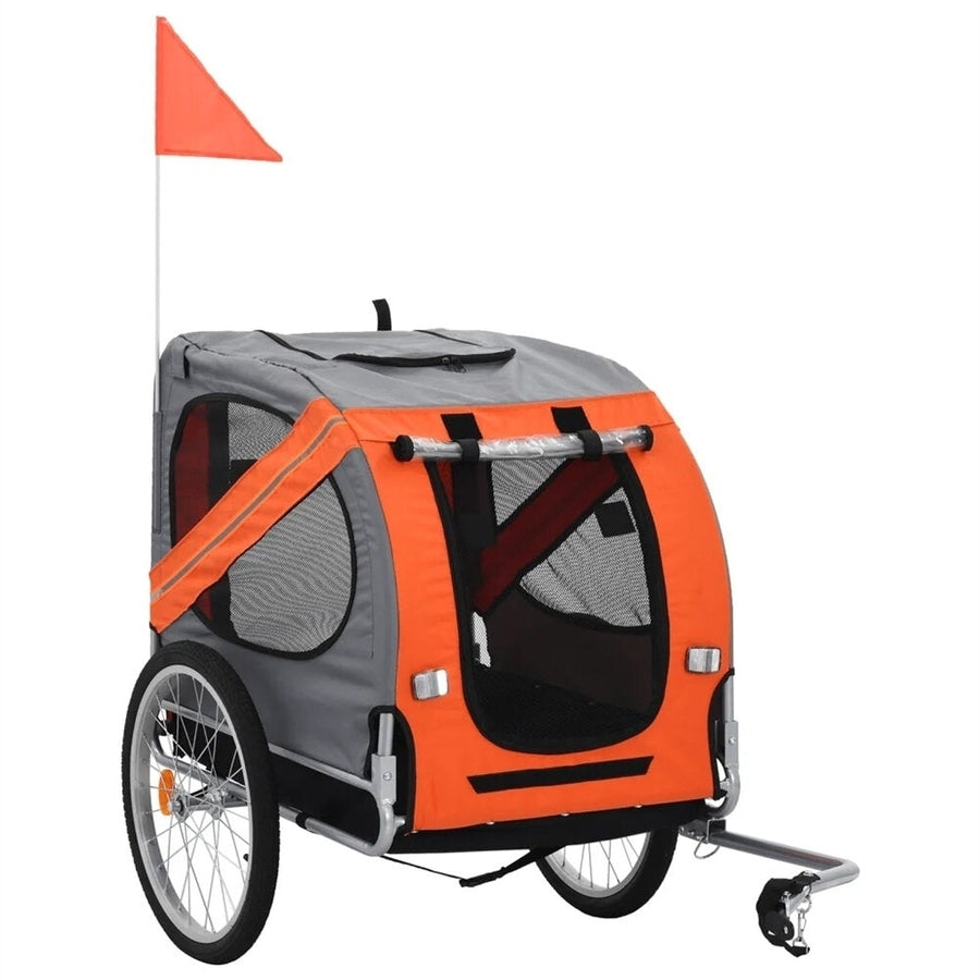 Luxuries Pet Bike Trailer Suitable for Big and Small Dogs, Folding Storage, Detachable, Easy to Install, Breathable Image 1