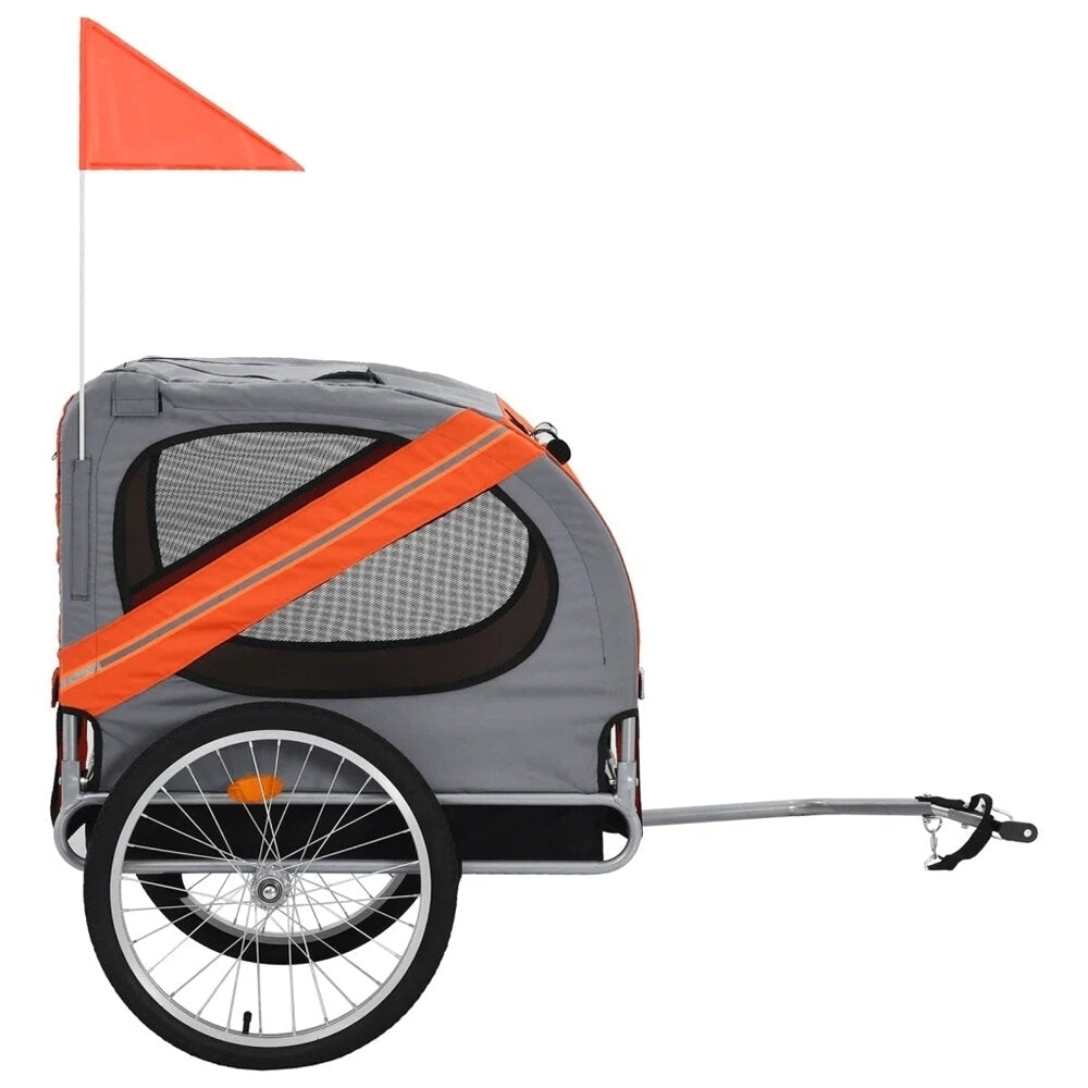 Luxuries Pet Bike Trailer Suitable for Big and Small Dogs, Folding Storage, Detachable, Easy to Install, Breathable Image 2