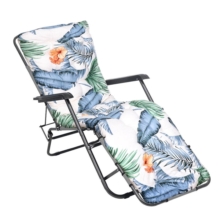 Lounge Chair Cushion Tufted Soft Deck Chaise Padding Outdoor Patio Pool Recliner Image 1