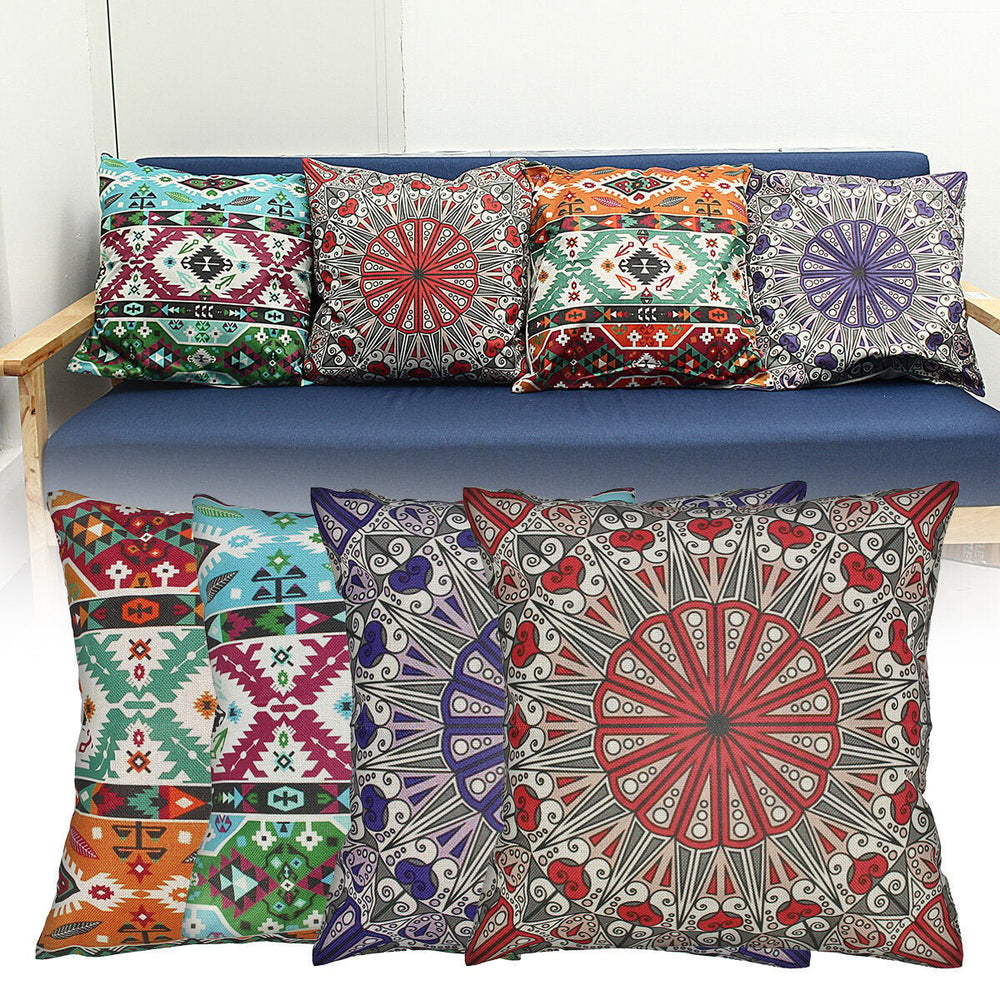 Mandala Series National Wind Theme Pillow Cover and Cushion Cover Image 2