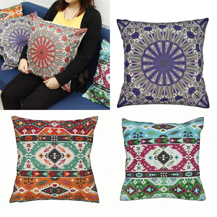 Mandala Series National Wind Theme Pillow Cover and Cushion Cover Image 3