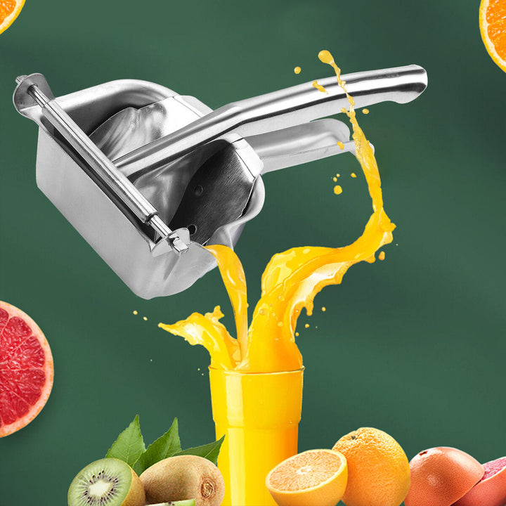 Manual Fruit Juicer Stainless Steel Crusher Squeezer Hand Press Lemon Orange Image 3