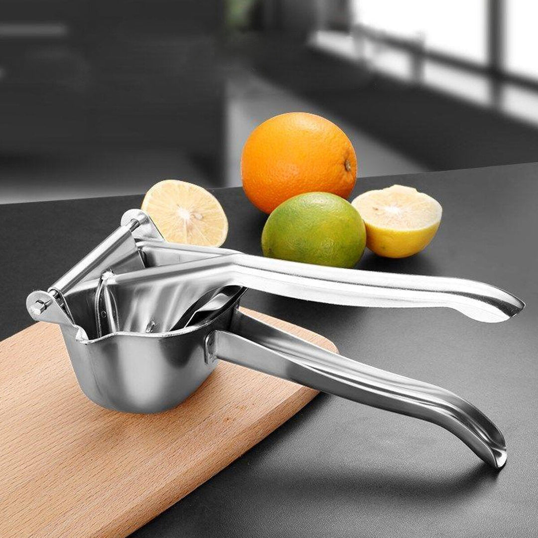 Manual Fruit Juicer Stainless Steel Crusher Squeezer Hand Press Lemon Orange Image 4