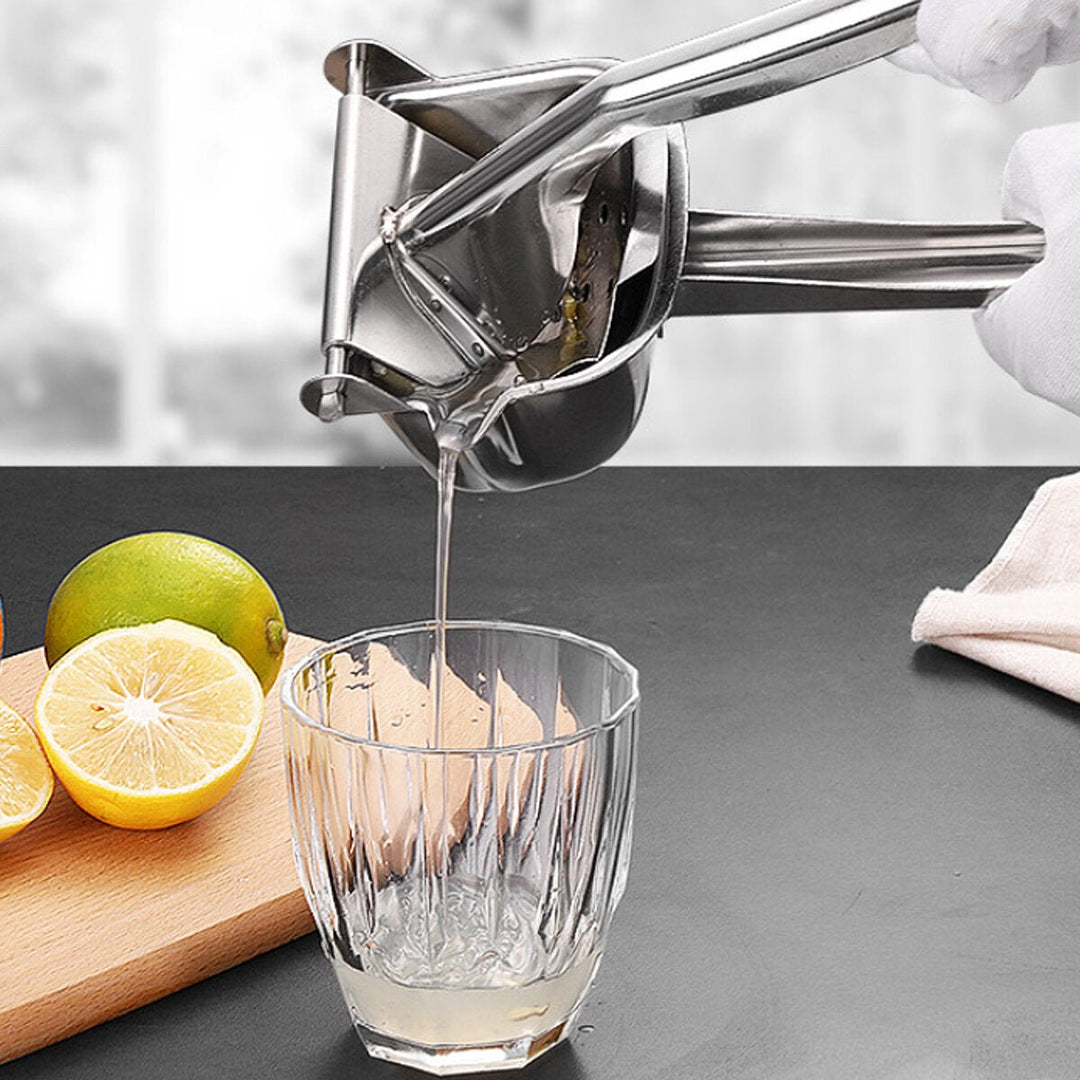 Manual Fruit Juicer Stainless Steel Crusher Squeezer Hand Press Lemon Orange Image 7