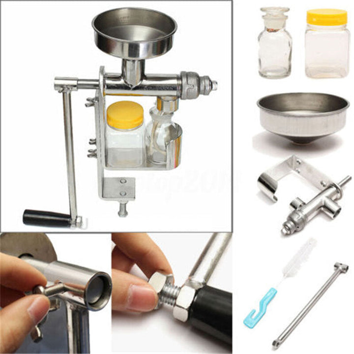 Manual Oil Press Machine Stainless Steel for Seeds Nuts Beans Image 4