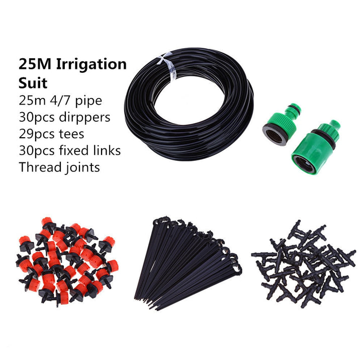 Micro Drip Irrigation System Plant Automatic Spray Greenhouse Watering Kits Garden Hose Adjustable Dripper Sprinkler Image 6