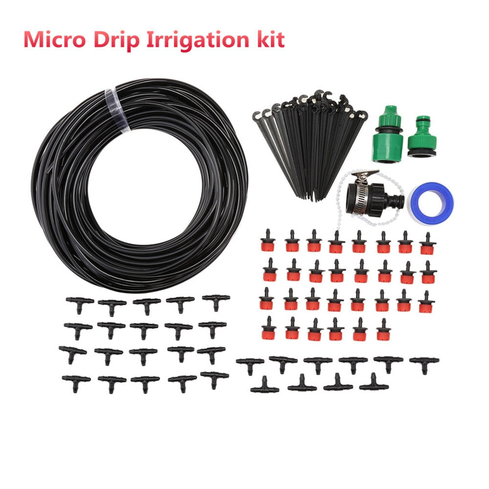 Micro Drip Irrigation System Plant Automatic Spray Greenhouse Watering Kits Garden Hose Adjustable Dripper Sprinkler Image 7