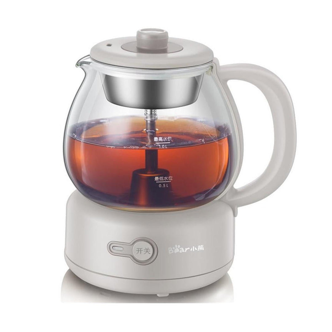 Mini Electric Cooking Pot Automatic Glass Black Tea Pot Image 1