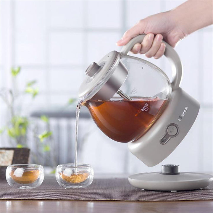 Mini Electric Cooking Pot Automatic Glass Black Tea Pot Image 3